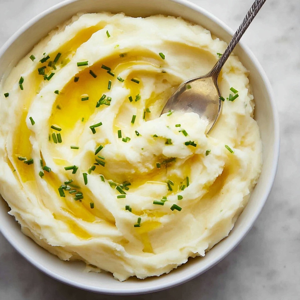 Creamy Mashed Potatoes with Butter and Chives Recipe - Recipe Image