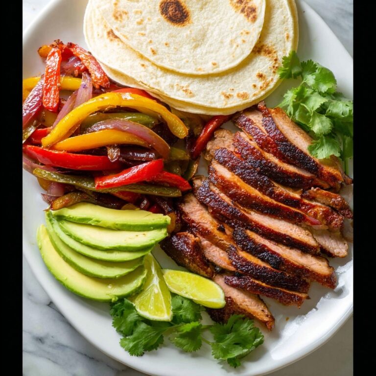 Juicy Chicken Fajitas with Bell Peppers and Fresh Lime Recipe