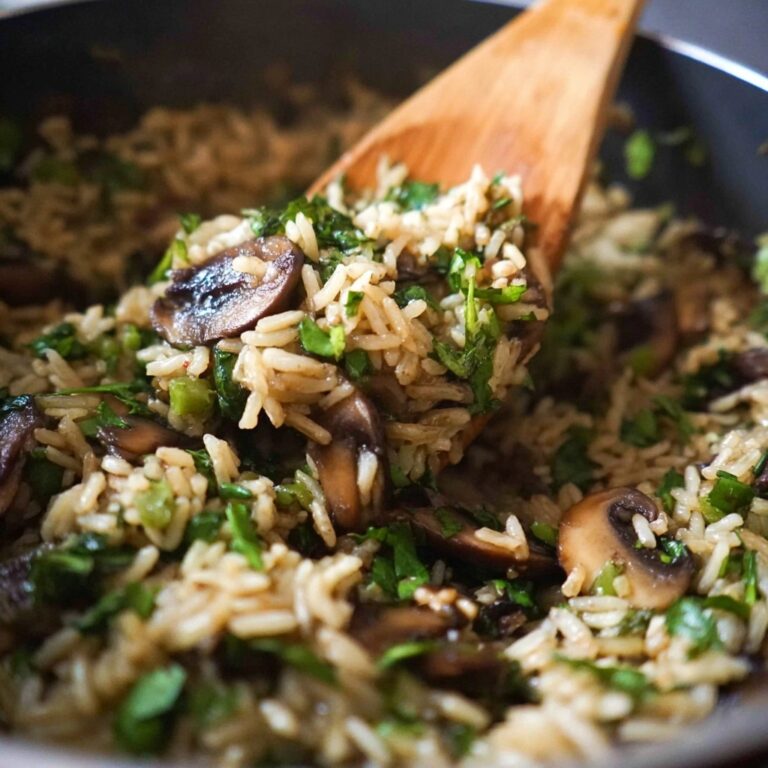 Creamy Mushroom Rice Recipe