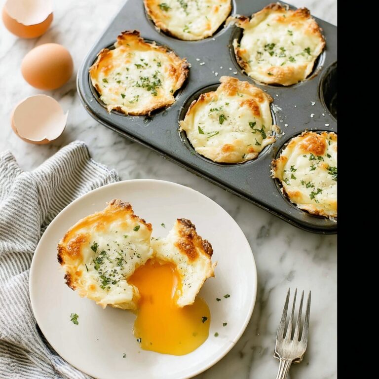 Muffin Tin Breakfast Croque Madame Toastie Cups Recipe