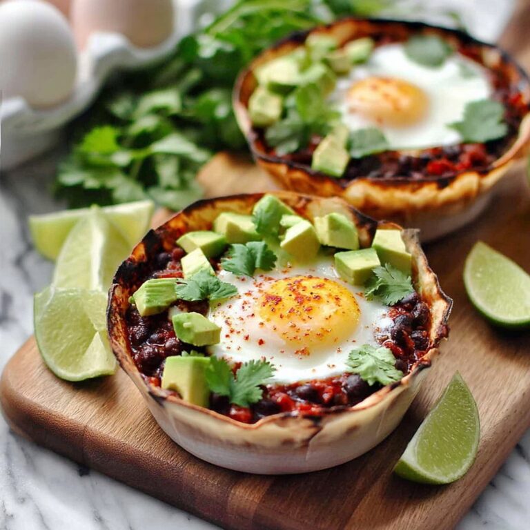 Huevos Rancheros Tortilla Bowls Recipe