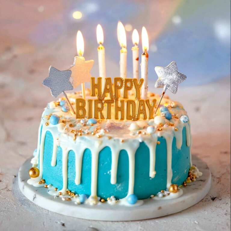 Four-Layer Drip Dog Birthday Cake Recipe