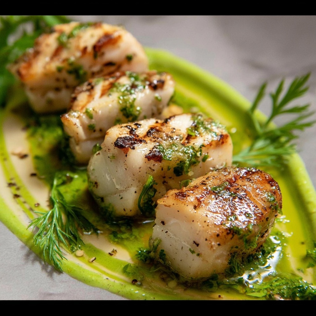 Poor Man's Lobster – Monkfish with Herb Browned Butter Recipe - Recipe Image