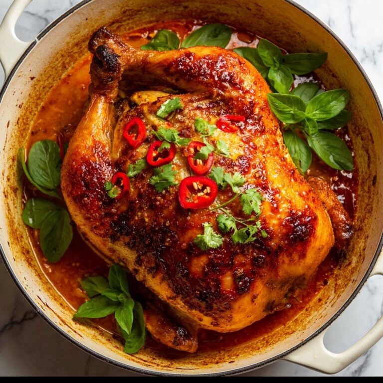 Thai Red Curry Pot Roast Chicken with Potatoes, Green Beans, and Jasmine Rice Recipe