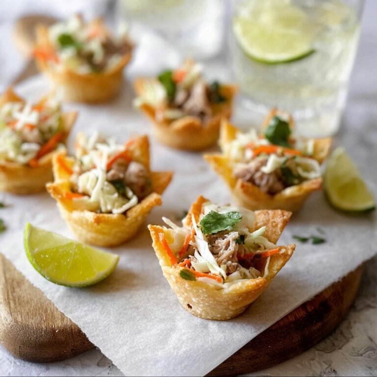 Thai Chicken Salad Wonton Cups Recipe