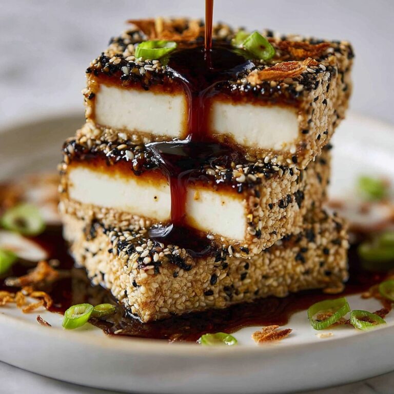 Sesame Crusted Tofu Steaks with Teriyaki Sauce Recipe