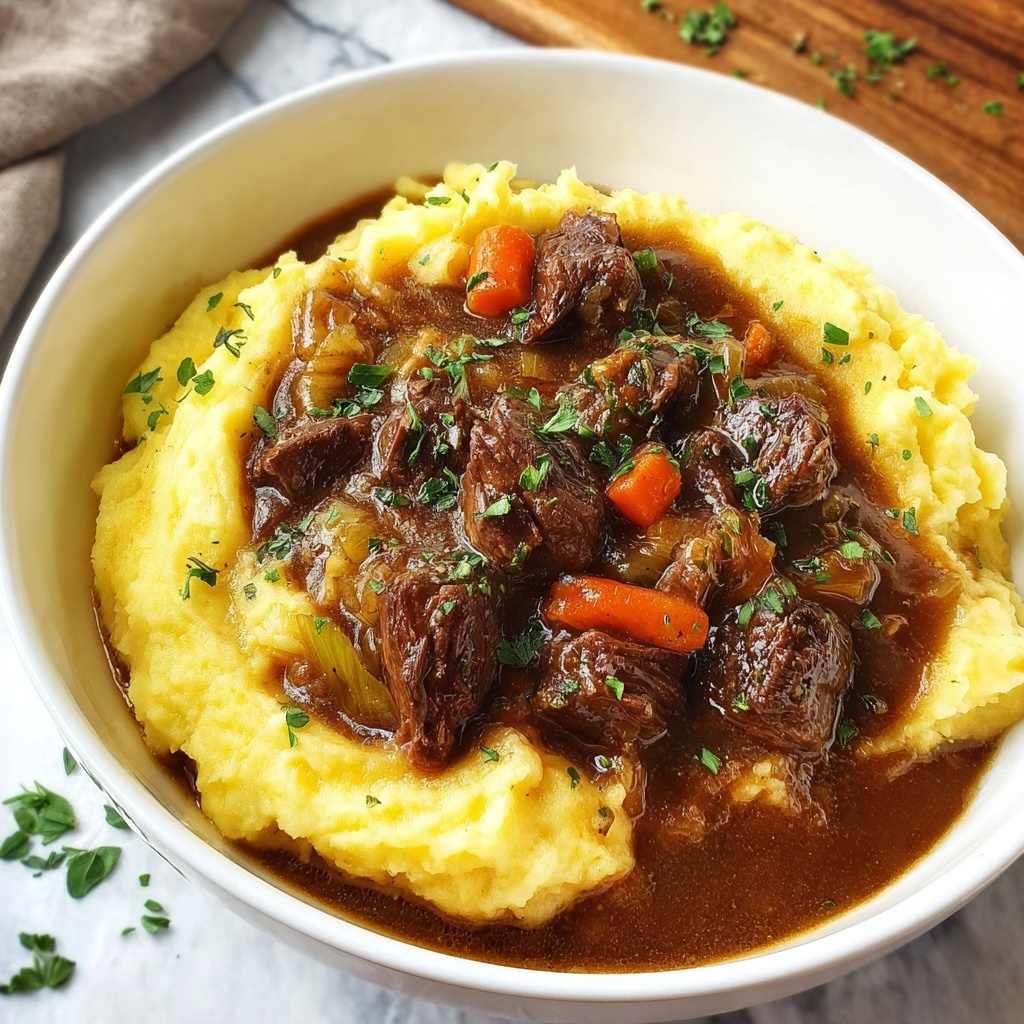 Irish Lamb Stew with Mashed Potatoes Recipe - Recipe Image