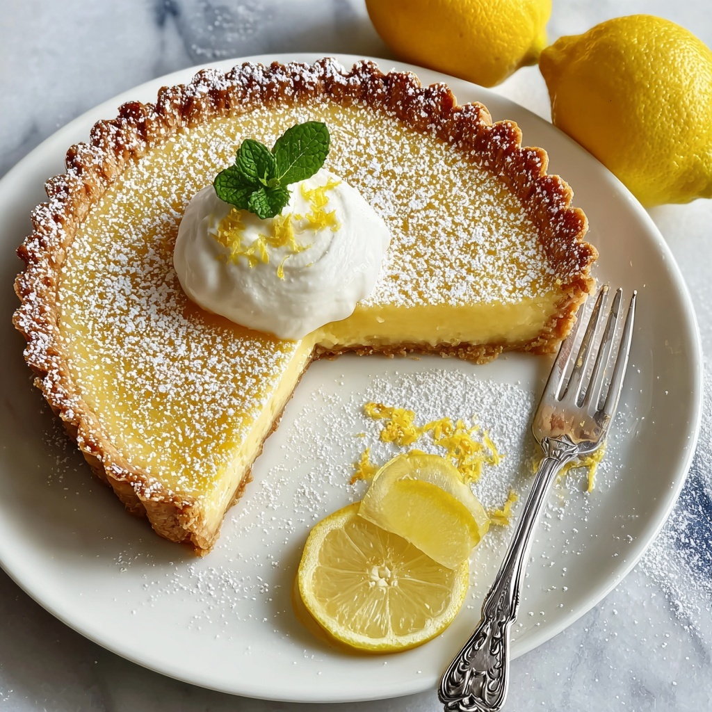 Ricotta and Cream Cheese Lemon Tart Recipe - Recipe Image