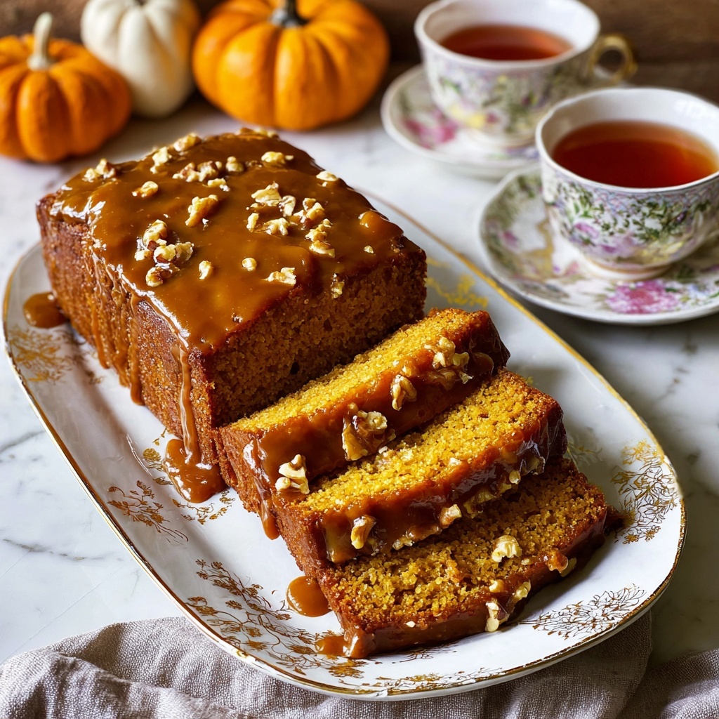 Butter Pumpkin Bread with Salted Maple Brown Butter Glaze Recipe - Recipe Image
