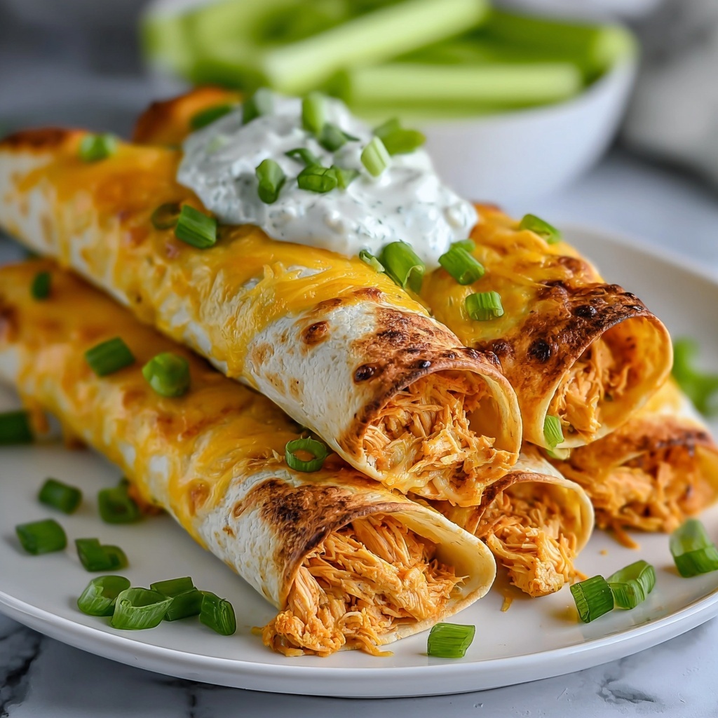 Buffalo Chicken Taquitos Recipe - Recipe Image
