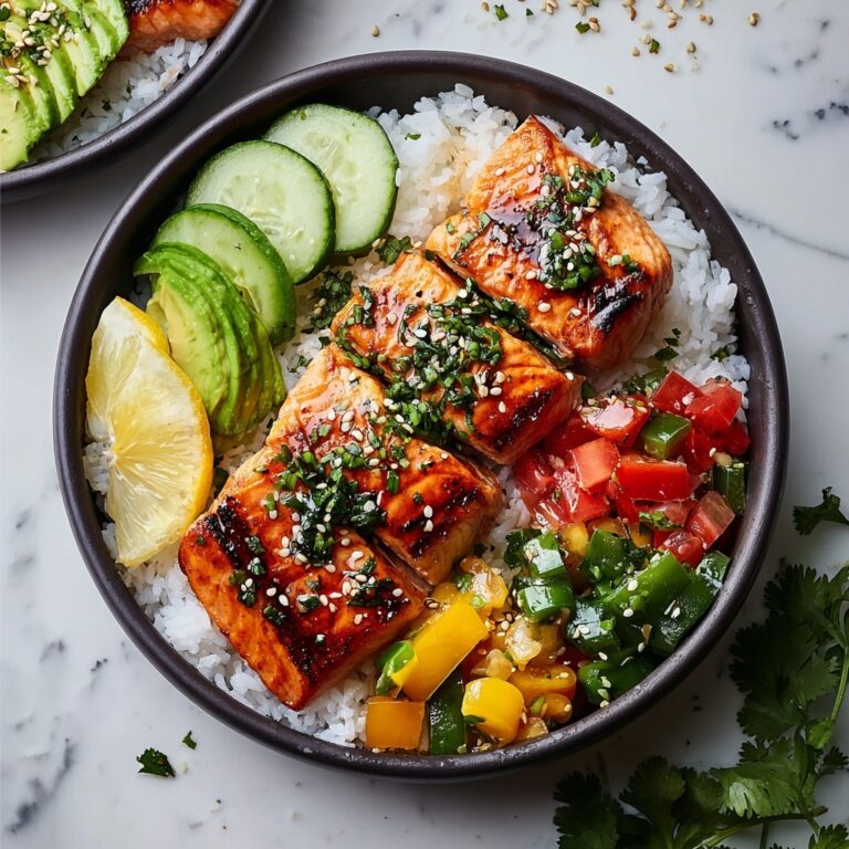 Healthy Sweet Chili Salmon Bowl Recipe