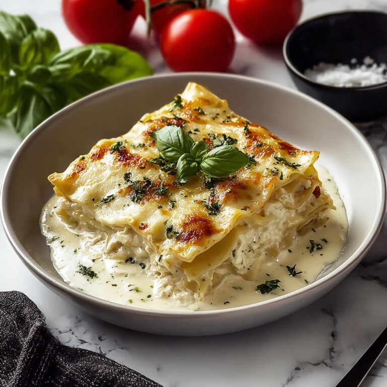 Chicken Alfredo Lasagna Rolls Recipe