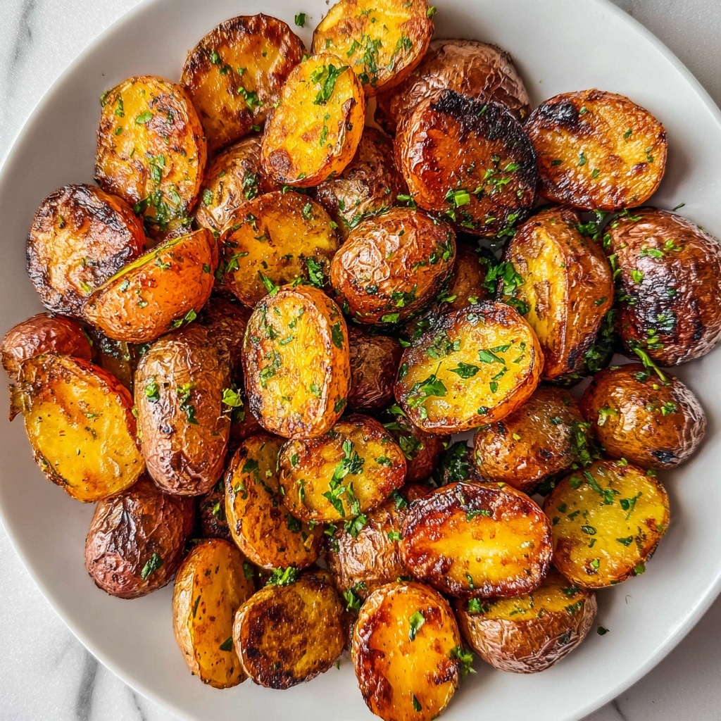 Grilled Foil Baby Potatoes with Garlic and Herbs Recipe - Recipe Image