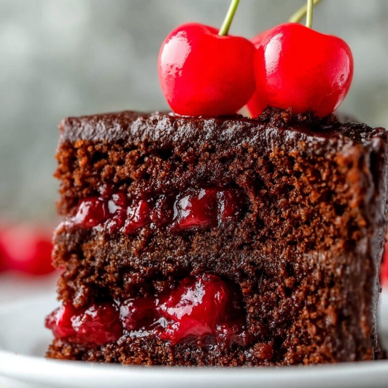Chocolate Cherry Sheet Cake with Fudge Frosting Recipe