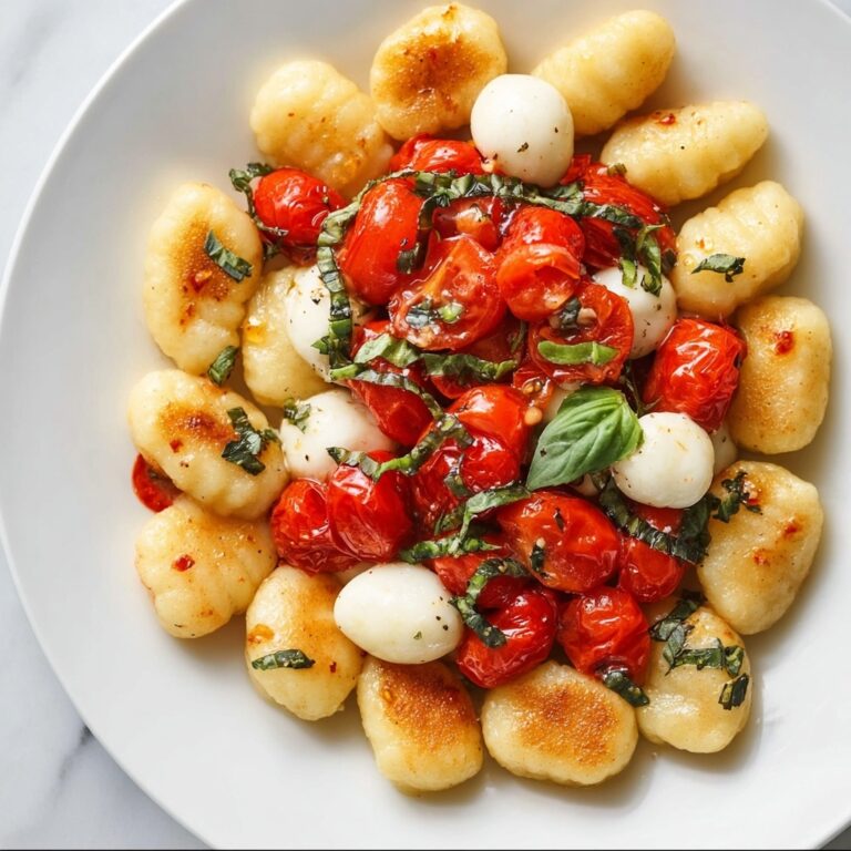 Caramelized Gnocchi with Tomatoes and Mozzarella Recipe