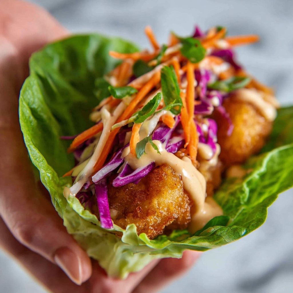 Fish Lettuce Wraps with Spicy Peanut Sauce Recipe - Recipe Image