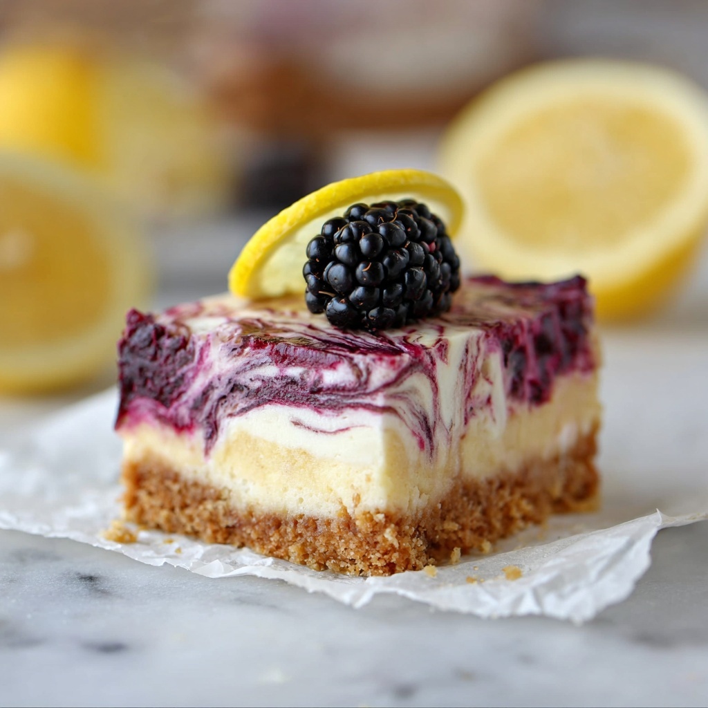 Blackberry Lemon Bars Recipe - Recipe Image