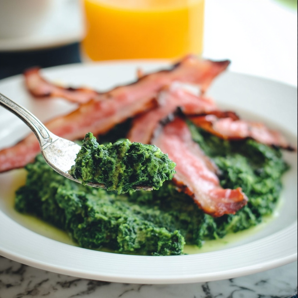 Ham and Green Eggs (Dye-Free) Recipe - Recipe Image