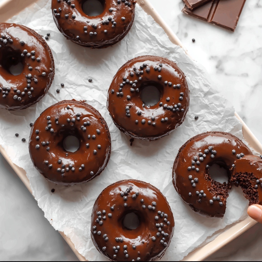 Baked Chocolate Donuts Recipe - Recipe Image