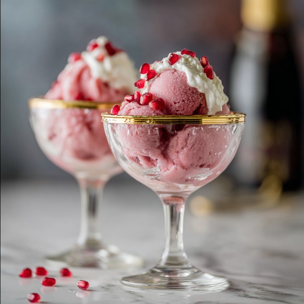 Pomegranate Champagne Sorbet Recipe - Recipe Image