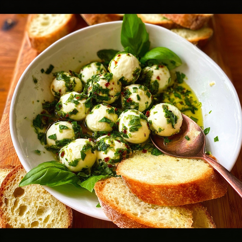 Herb Marinated Mozzarella Recipe - Recipe Image