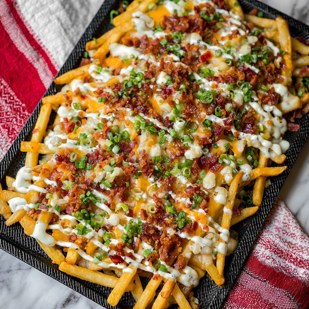 Bacon Cheese Fries with Ranch Recipe - Recipe Image