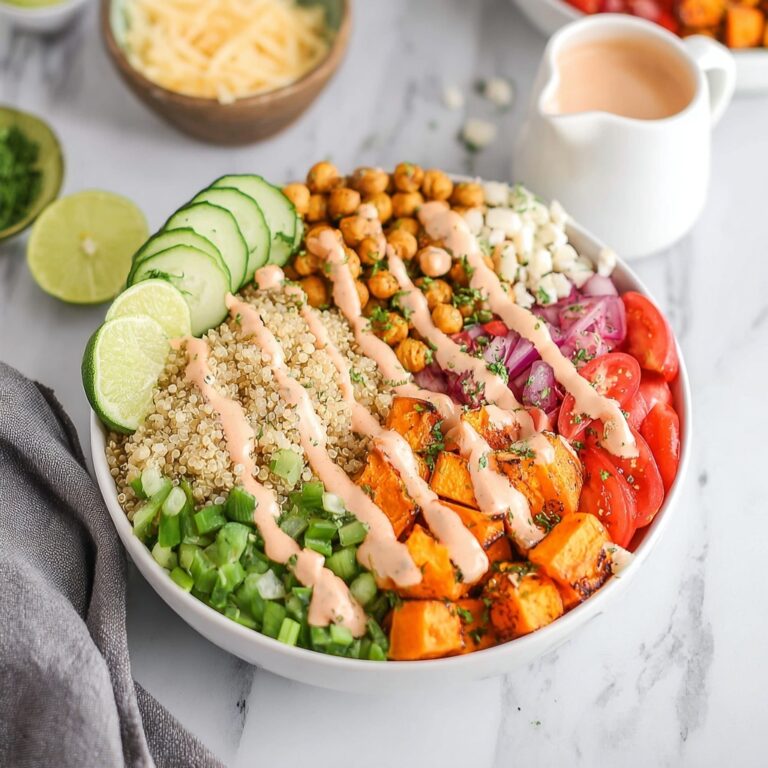 Roasted Sweet Potato and Chickpea Buddha Bowl with Sriracha Mayo Recipe
