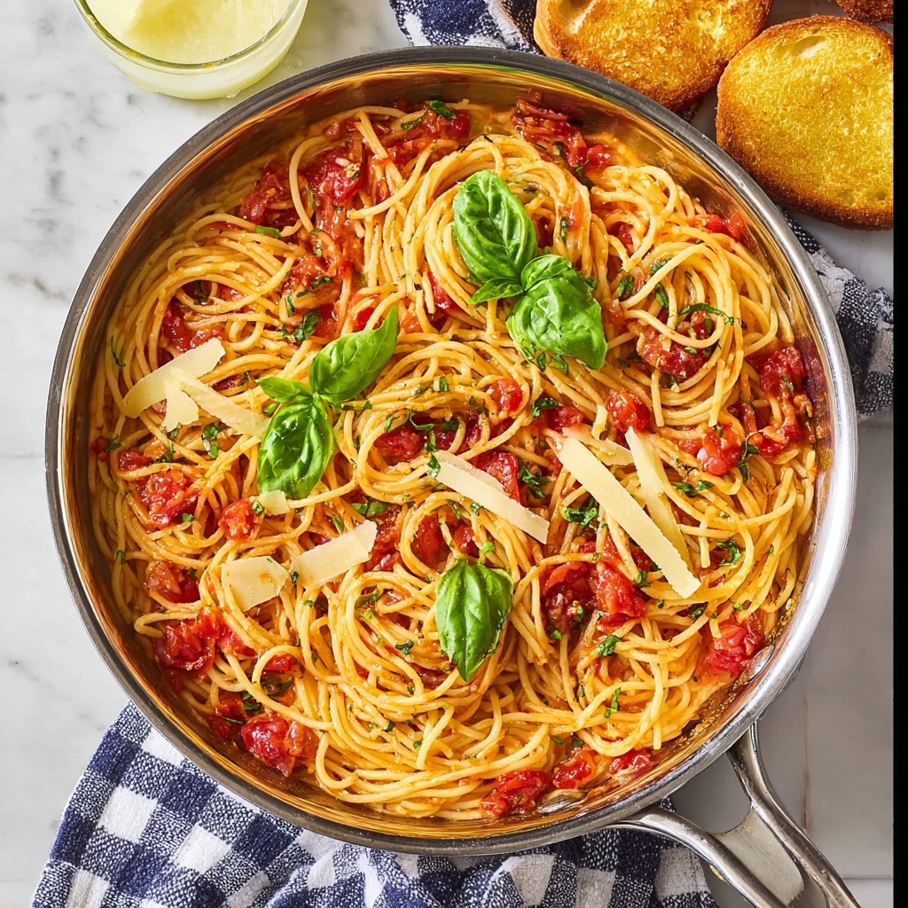Quick and Fresh Pasta Pomodoro Recipe - Recipe Image