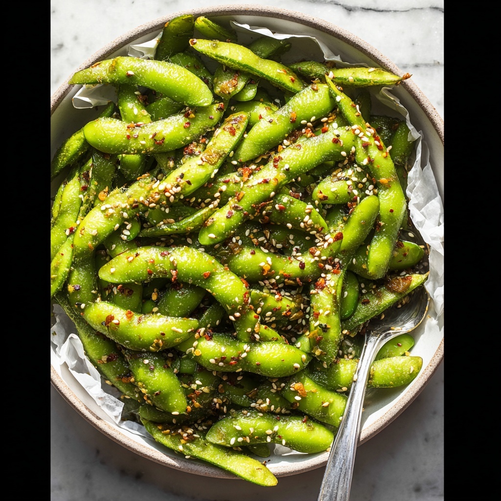 Edamame with Everything Bagel Seasoning Recipe - Recipe Image