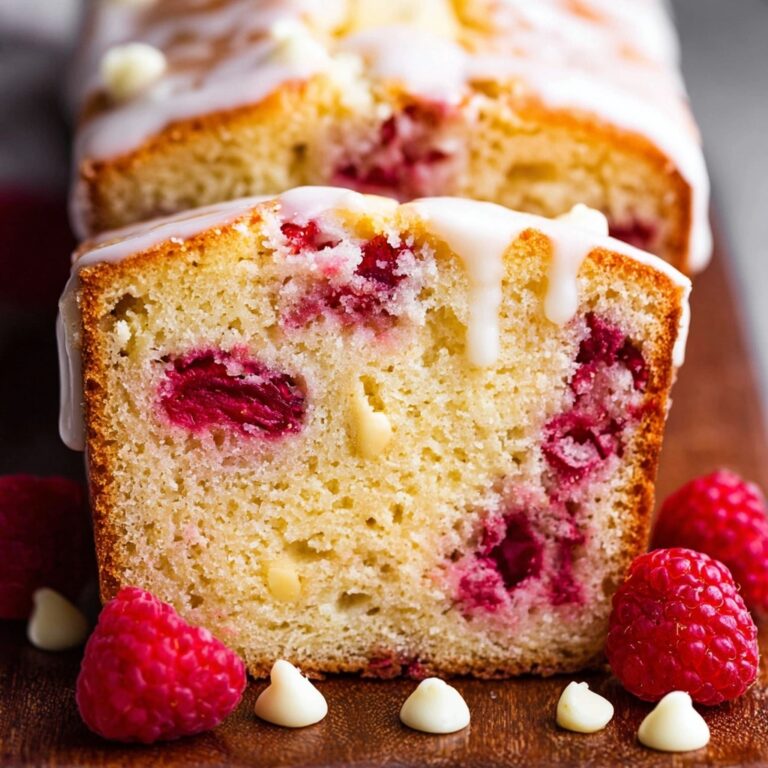 White Chocolate Raspberry Loaf Recipe