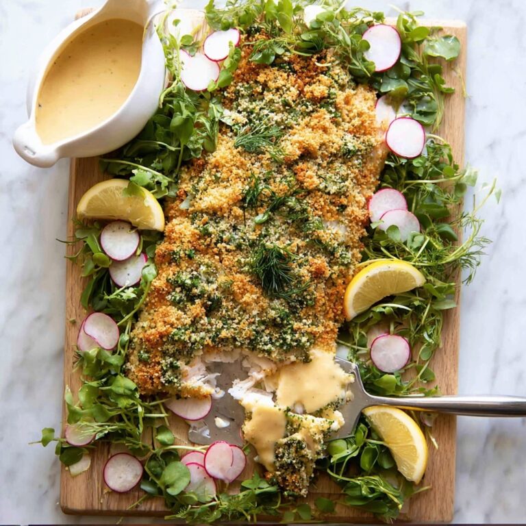 Baked Parmesan-Crusted Salmon with Lemon Cream Sauce Recipe