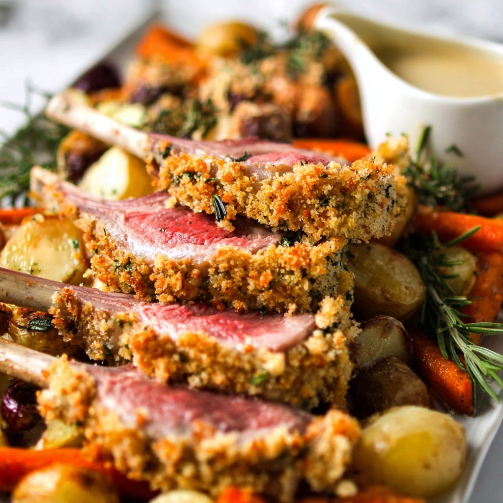 Rosemary Crumbed Rack of Lamb Recipe - Recipe Image