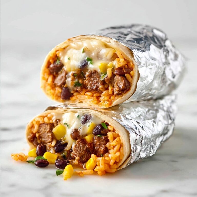 Easy Beef Burritos with Fresh Veggies and Melted Cheese Recipe