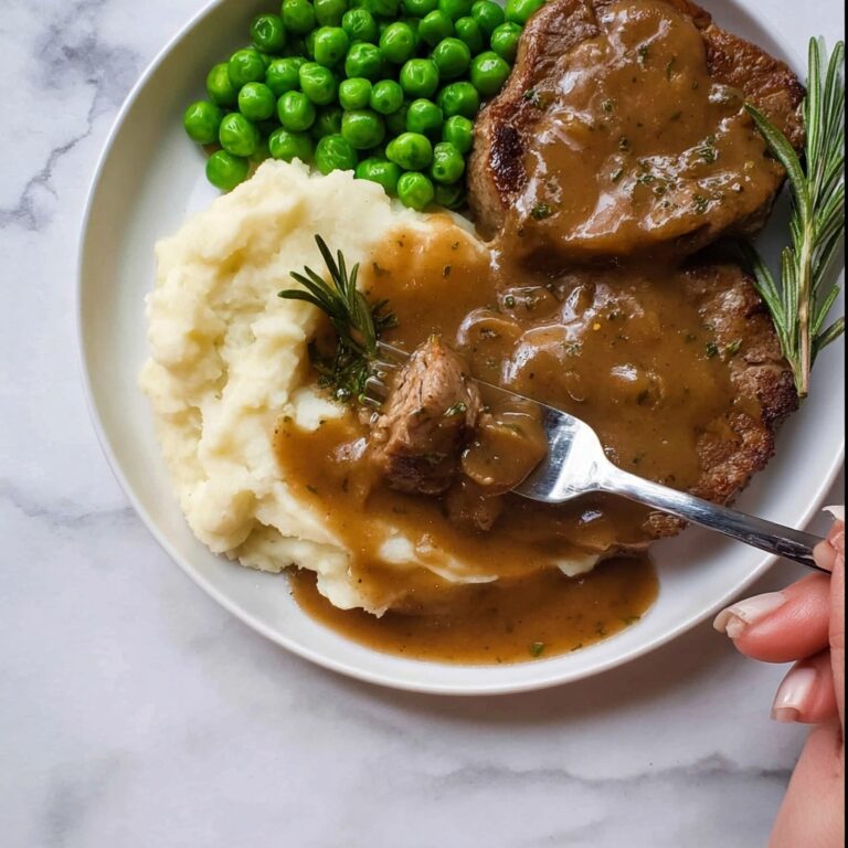 Lamb Chops with Rosemary Gravy Recipe