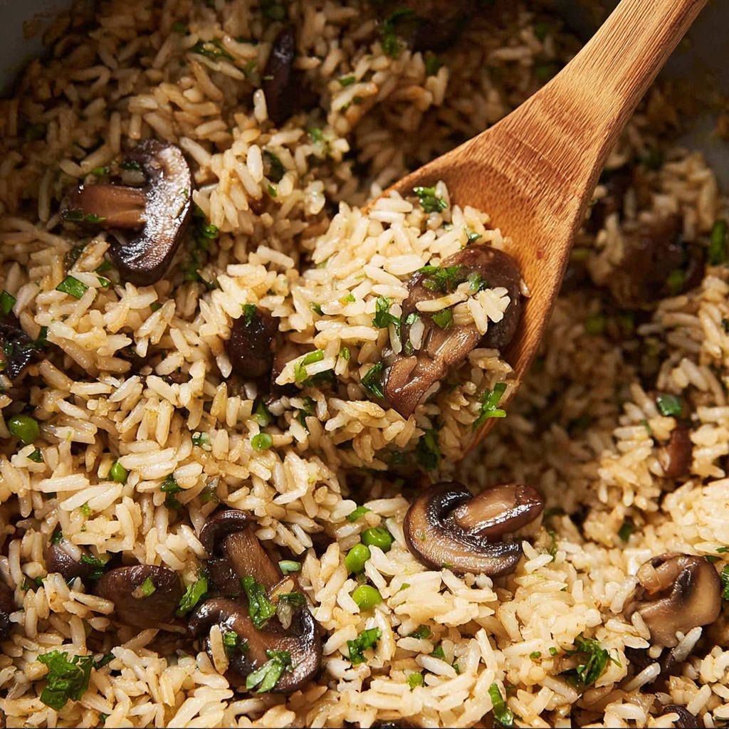 Creamy Mushroom Rice Recipe - Recipe Image