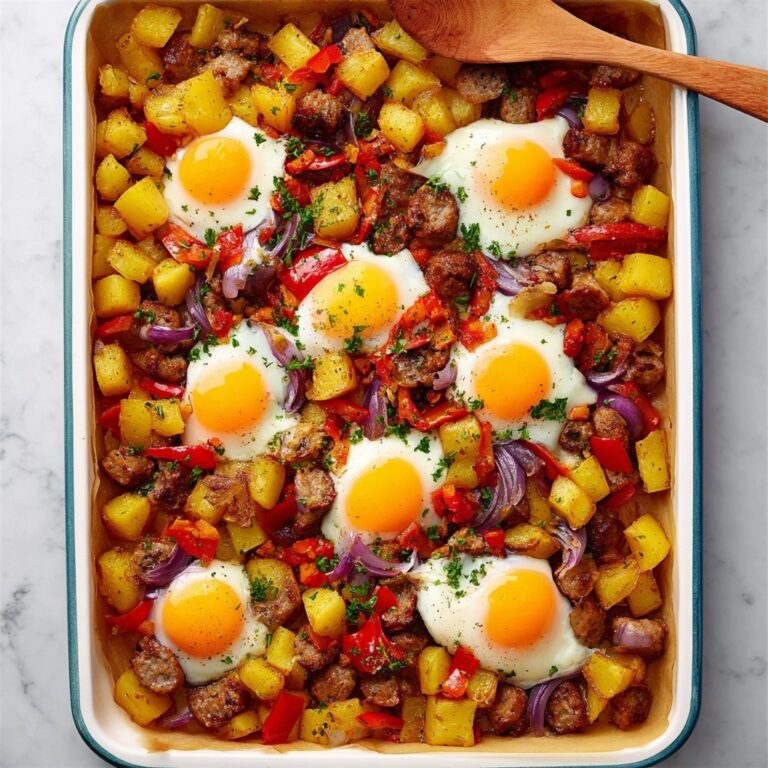 Baked Sausage Breakfast Hash Recipe