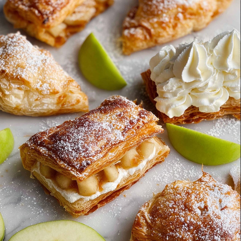 Apple Turnovers with Cream Filling Recipe - Recipe Image