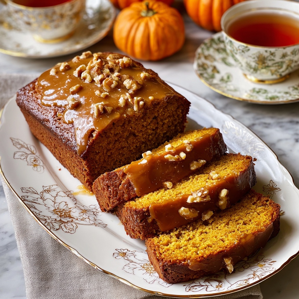 Butter Pumpkin Bread with Salted Maple Brown Butter Glaze Recipe - Recipe Image