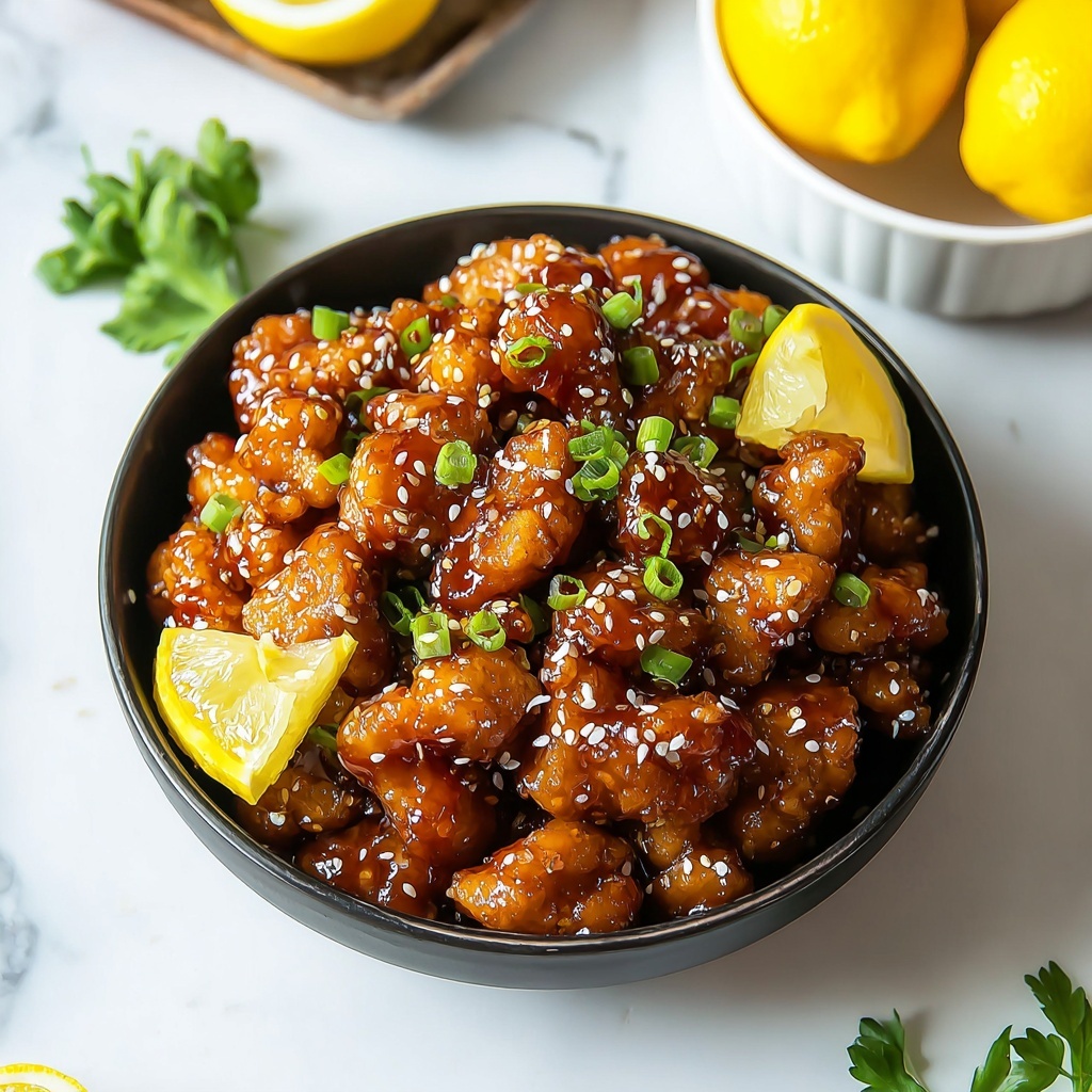 Sticky Chinese Lemon Chicken Recipe - Recipe Image