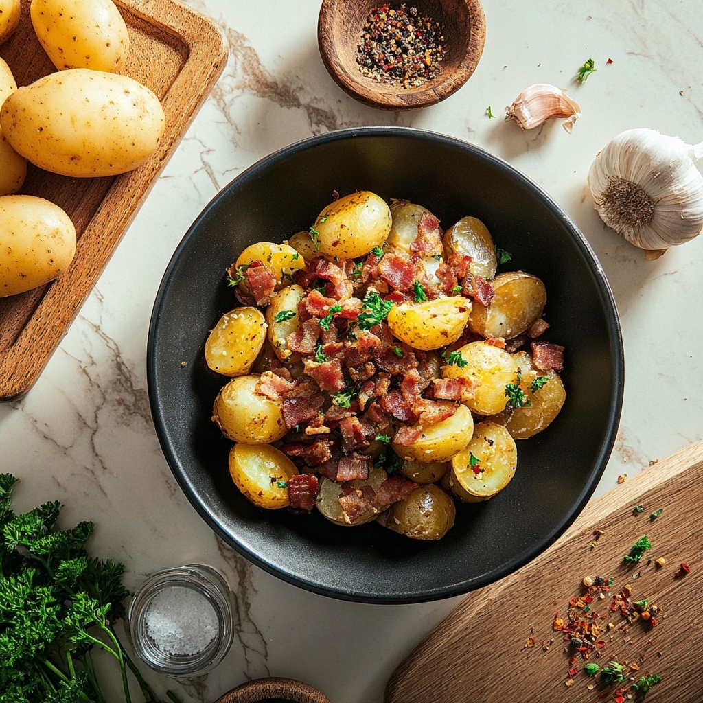 Honey Bacon Roasted Potatoes Recipe - Recipe Image