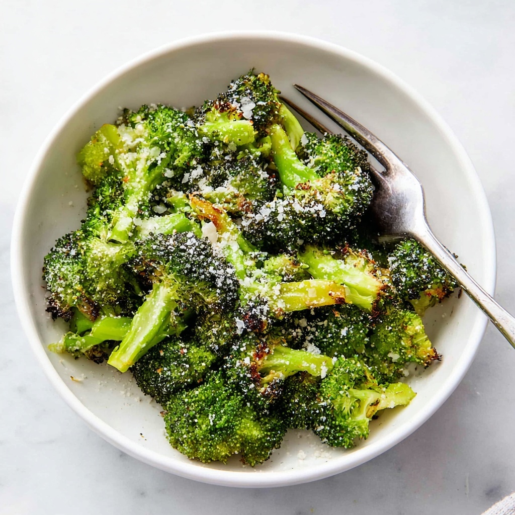 Air Fryer Broccoli with Parmesan and Garlic Recipe - Recipe Image
