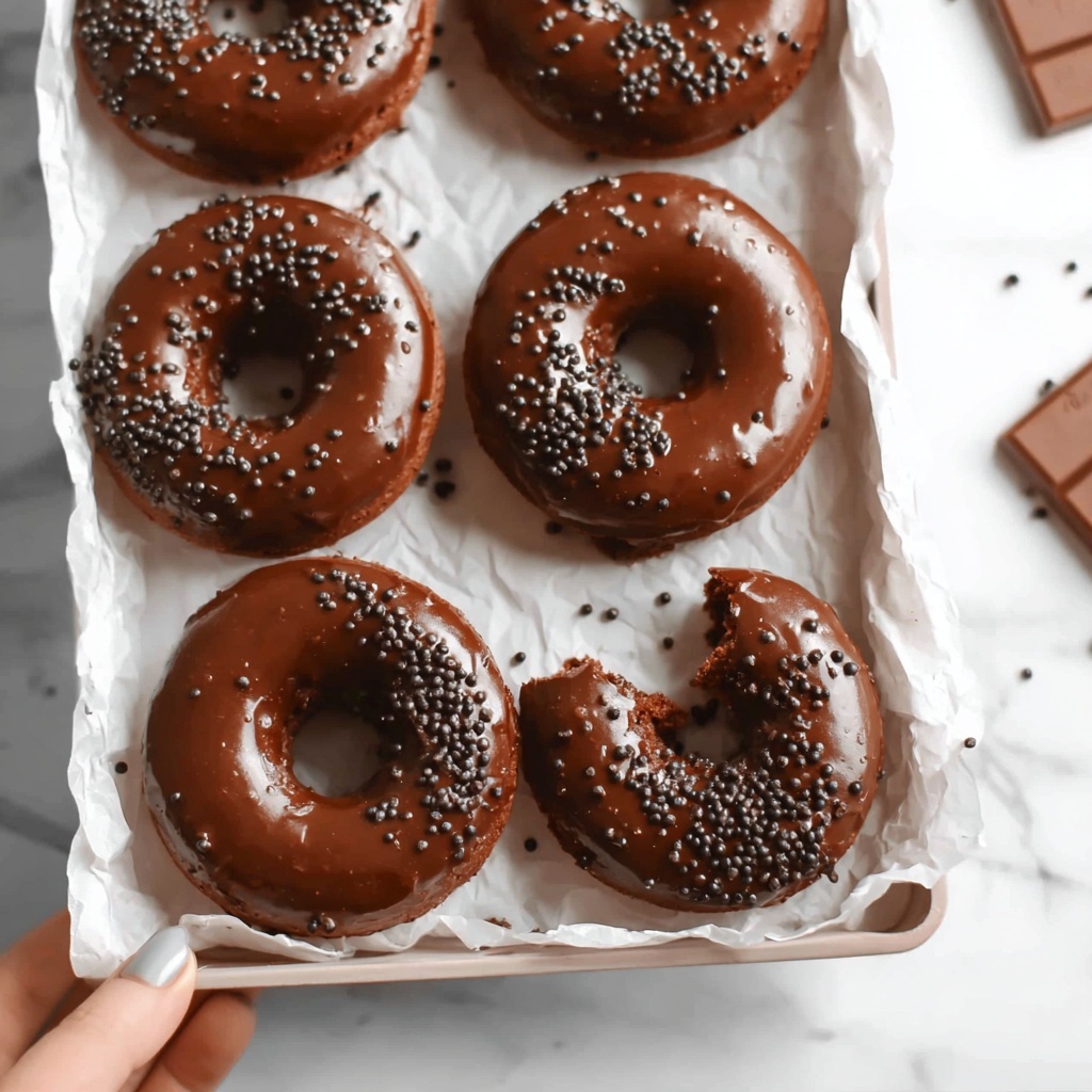 Baked Chocolate Donuts Recipe - Recipe Image