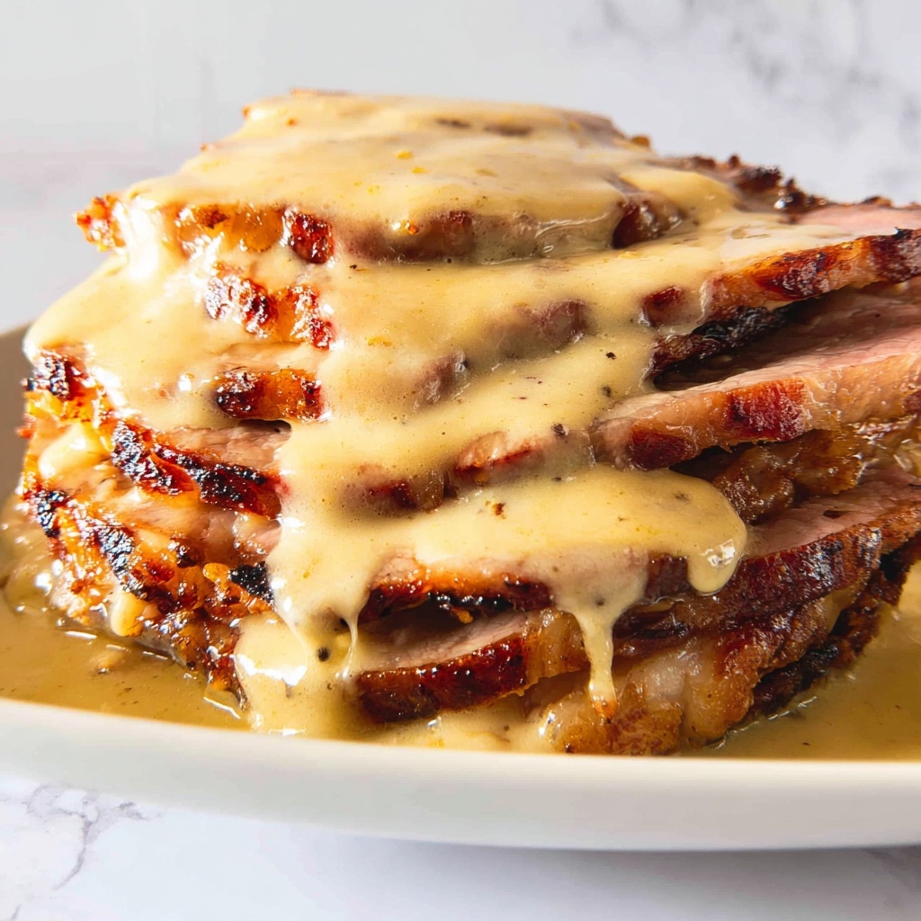 Honey Mustard Maple Glazed Ham Recipe - Recipe Image