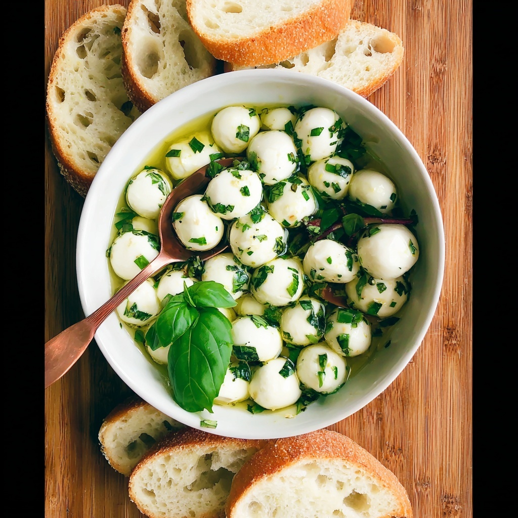 Herb Marinated Mozzarella Recipe - Recipe Image