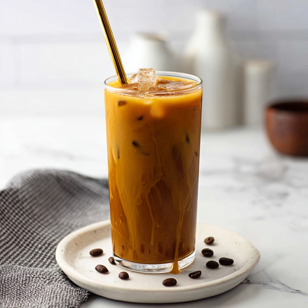 Homemade Iced Caramel Latte Recipe - Recipe Image