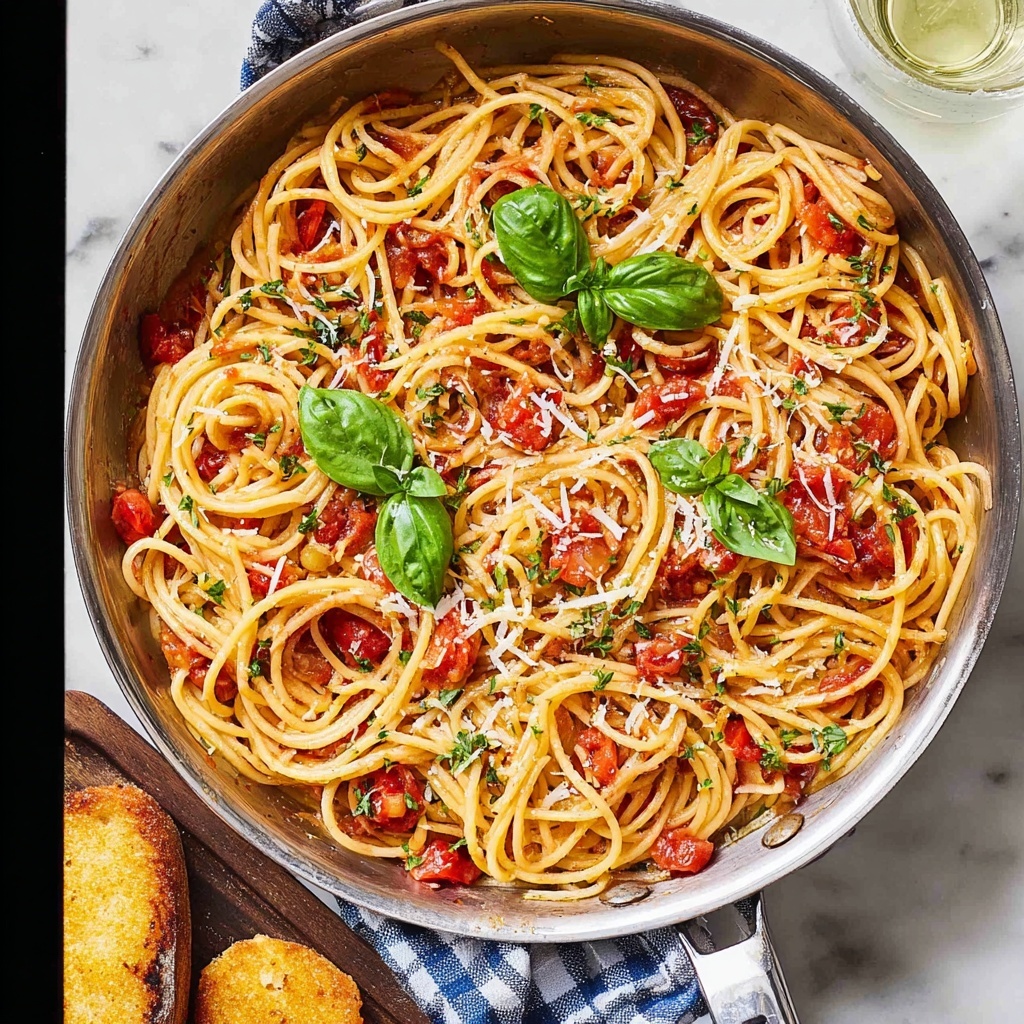 Quick and Fresh Pasta Pomodoro Recipe - Recipe Image