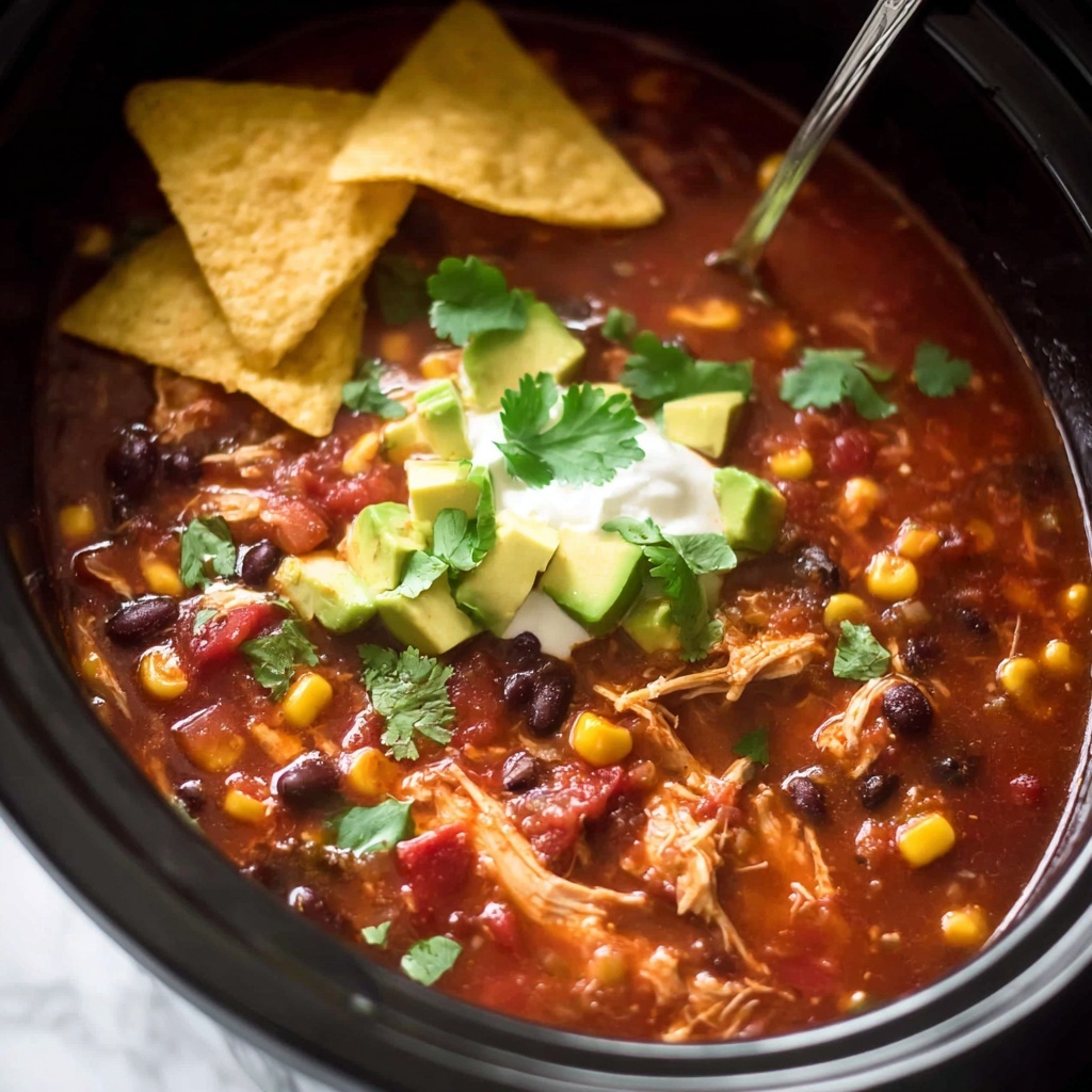 Slow Cooker Mexican Chicken Soup Recipe - Recipe Image