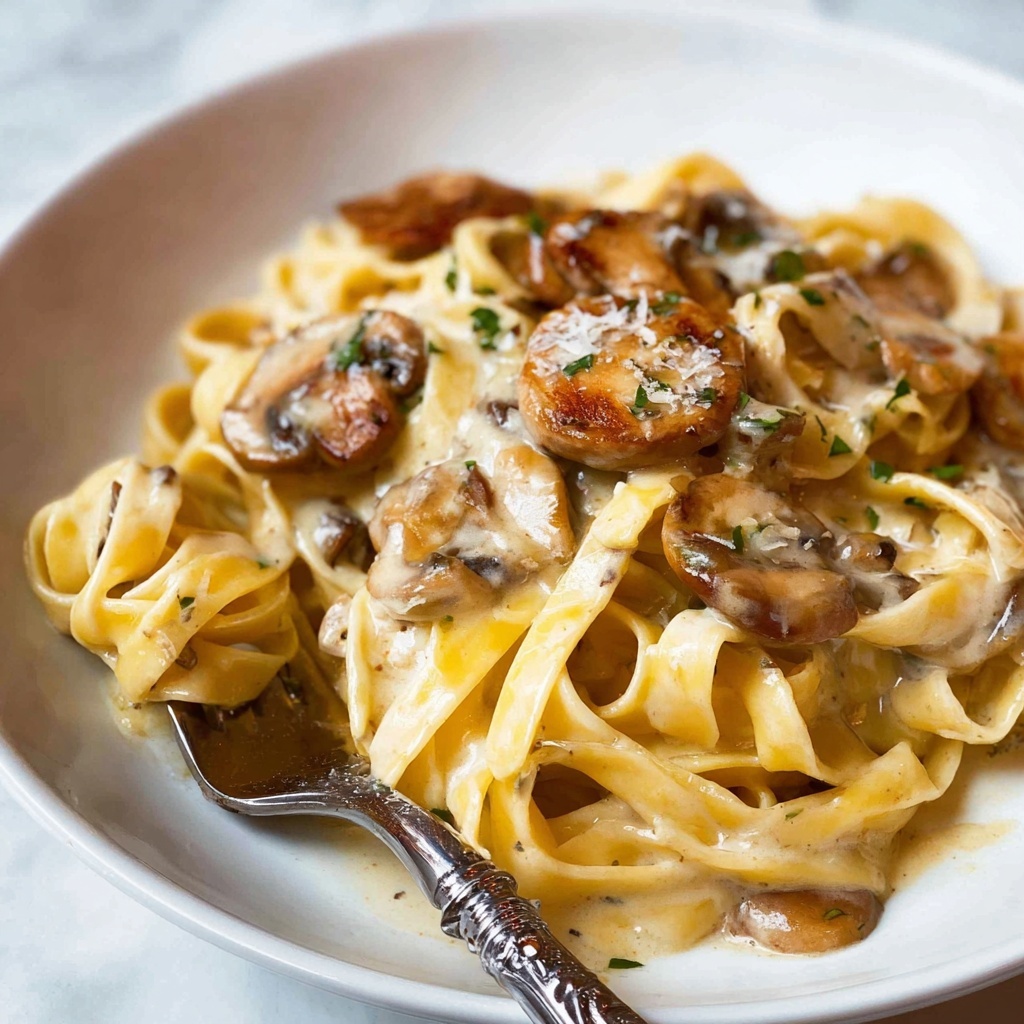 Creamy Mushroom Pasta Recipe - Recipe Image