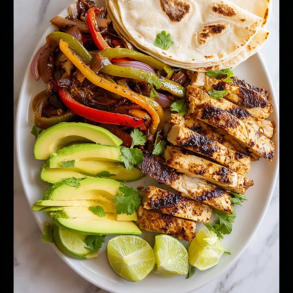 Juicy Chicken Fajitas with Bell Peppers and Fresh Lime Recipe - Recipe Image