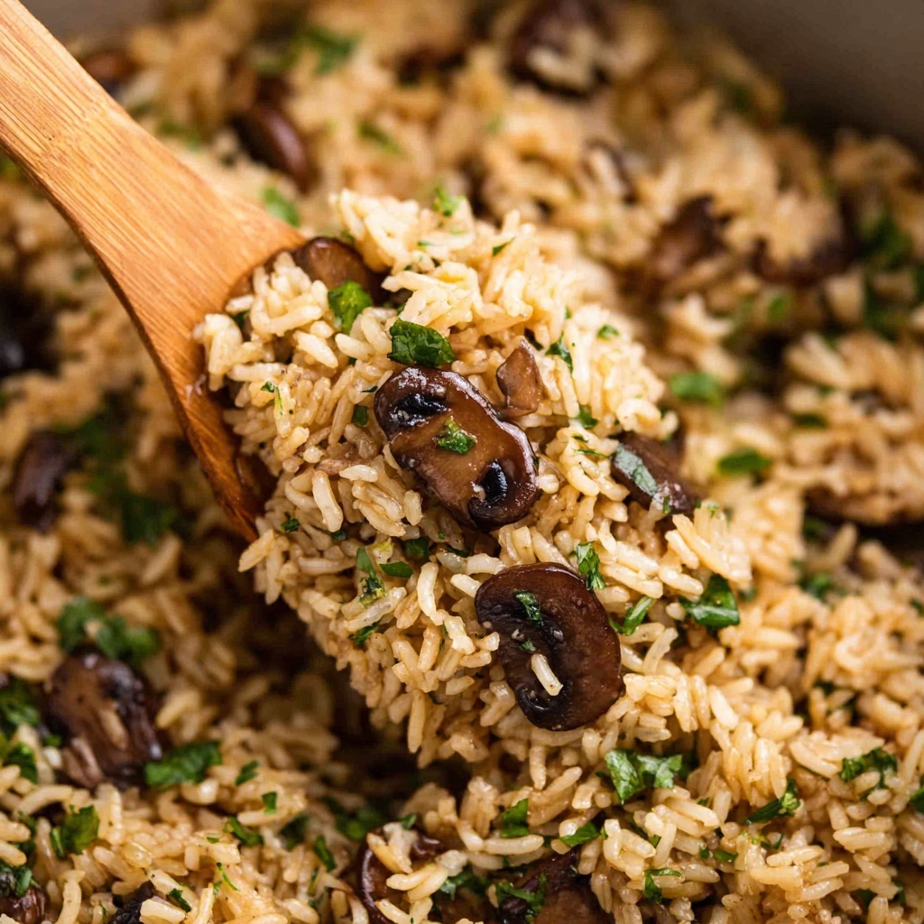 Creamy Mushroom Rice Recipe - Recipe Image